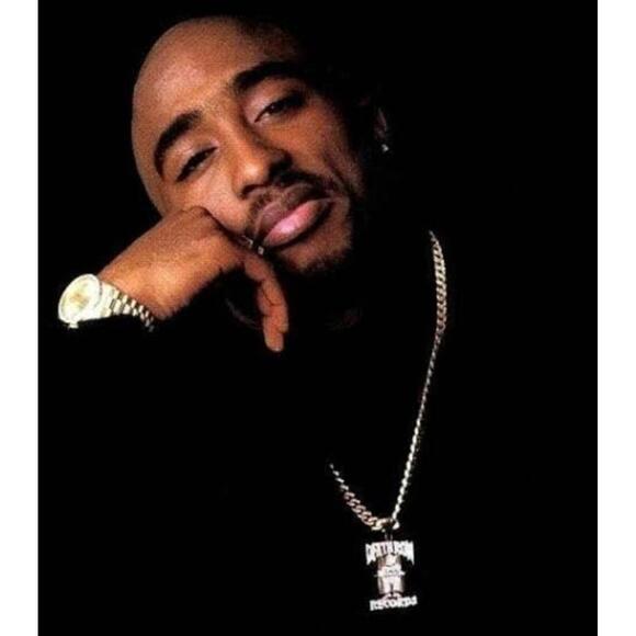 Death Row Records (Chain)-(Silver)-(New)-(Zirconia)-$35.00 - Picture 2 of 5